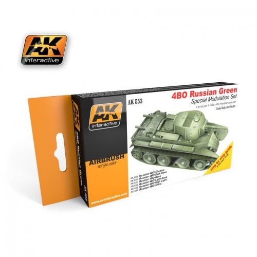 AK 4BO RUSSIAN GREEN - Modulation Set (6 x 17 ml) AK553